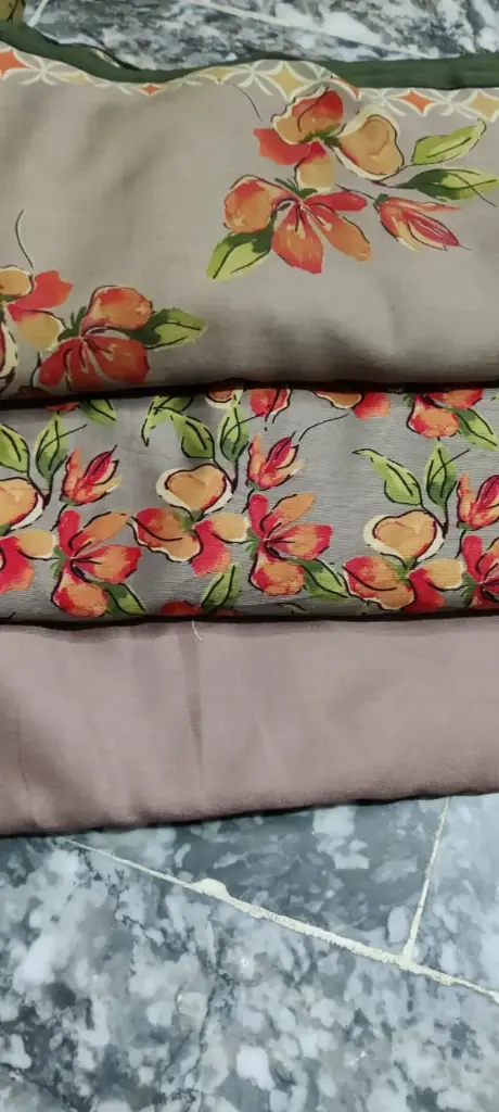 Corduroy Marina 3pc  🔶shirt cutting 2 yard  🔷 plain marina trouser 1.75 yard  🔷 corduroy wool shawl 2.5 yard