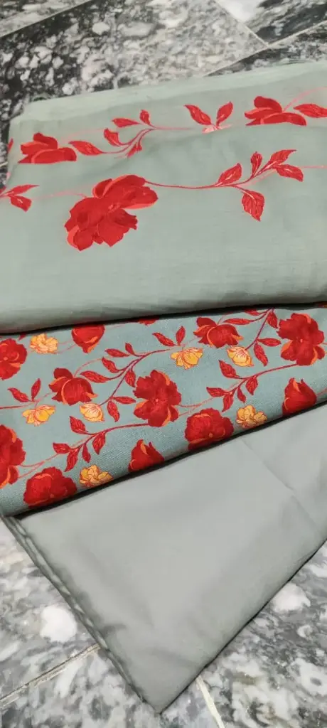 Corduroy Marina 3pc  🔶shirt cutting 2 yard  🔷 plain marina trouser 1.75 yard  🔷 corduroy wool shawl 2.5 yard