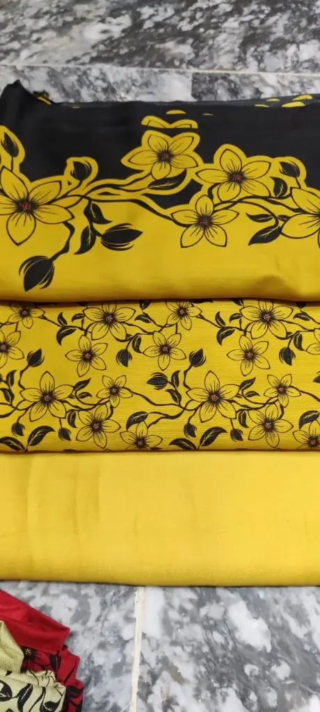 Corduroy Marina 3pc  🔶shirt cutting 2 yard  🔷 plain marina trouser 1.75 yard  🔷 corduroy wool shawl 2.5 yard