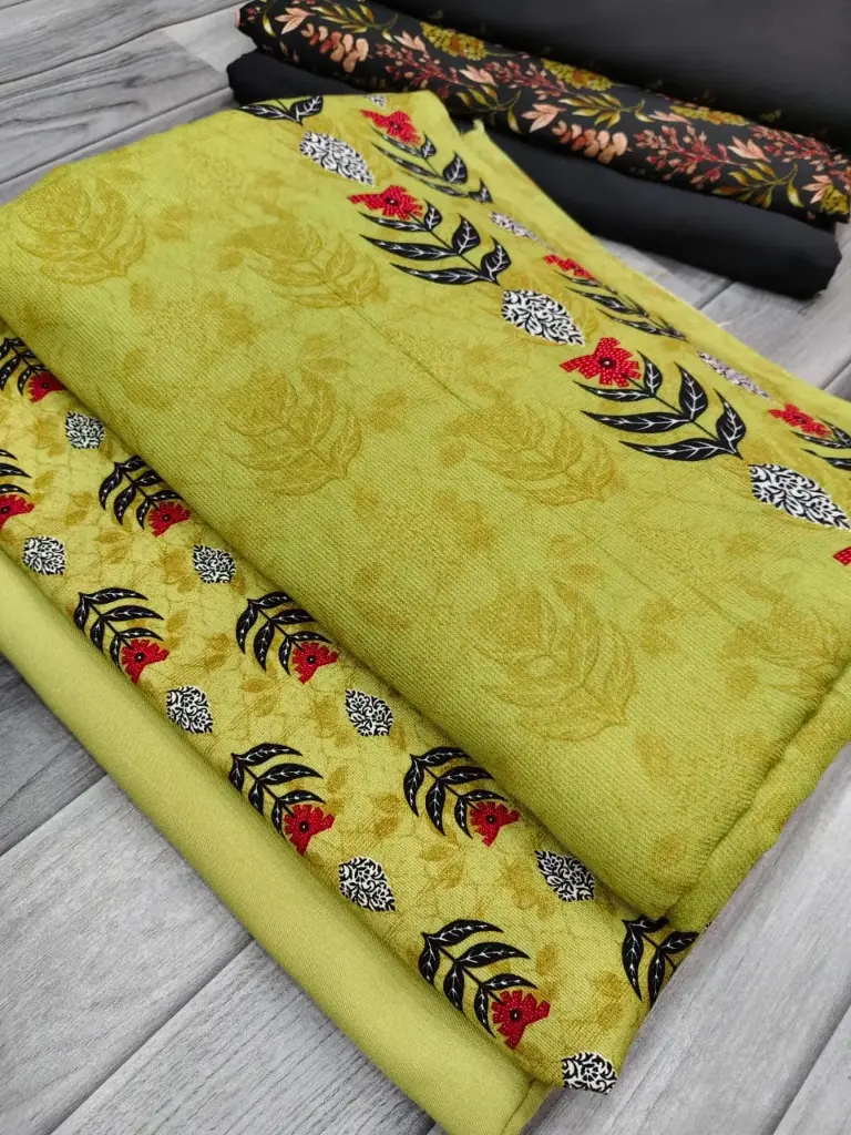 Corduroy Marina 3pc  🔶shirt cutting 2 yard  🔷 plain marina trouser 1.75 yard  🔷 corduroy wool shawl 2.5 yard