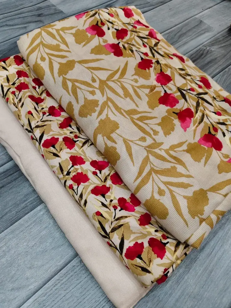 Corduroy Marina 3pc  🔶shirt cutting 2 yard  🔷 plain marina trouser 1.75 yard  🔷 corduroy wool shawl 2.5 yard