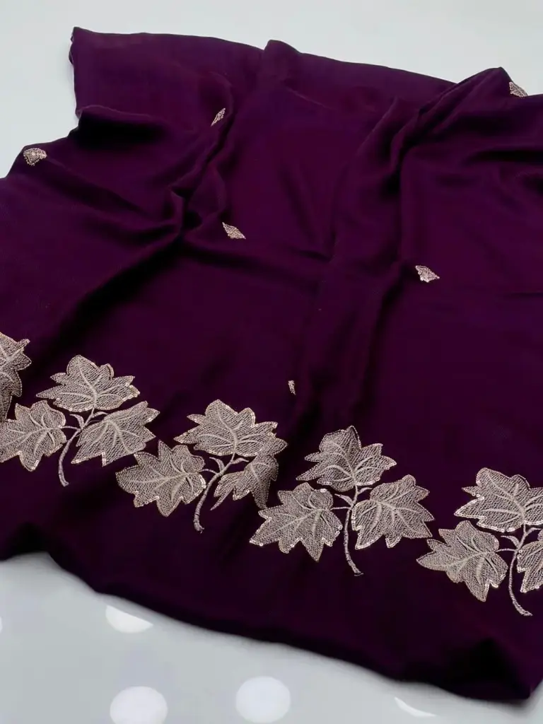 Pashmina Shawl Elegant And Beautiful Machine Sequence Shawl Excellent Quality   2.5 Yard length  1.25 Yard Width 88 Inches Length   44 Inches Width