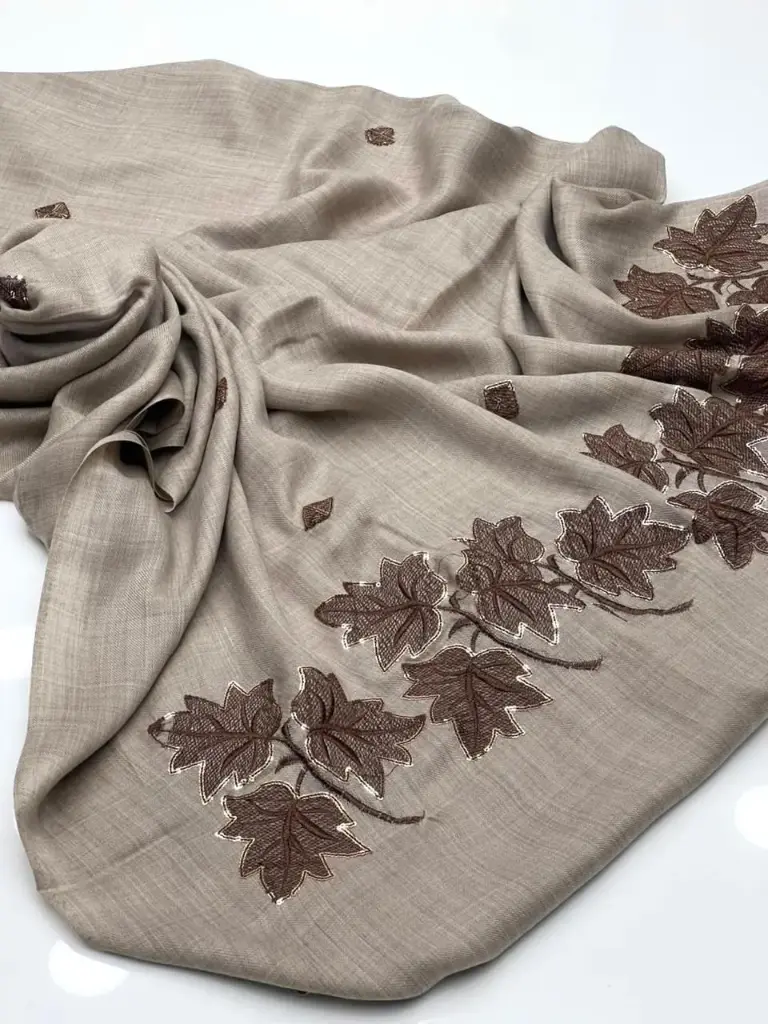 Pashmina Shawl Elegant And Beautiful Machine Sequence Shawl Excellent Quality   2.5 Yard length  1.25 Yard Width 88 Inches Length   44 Inches Width