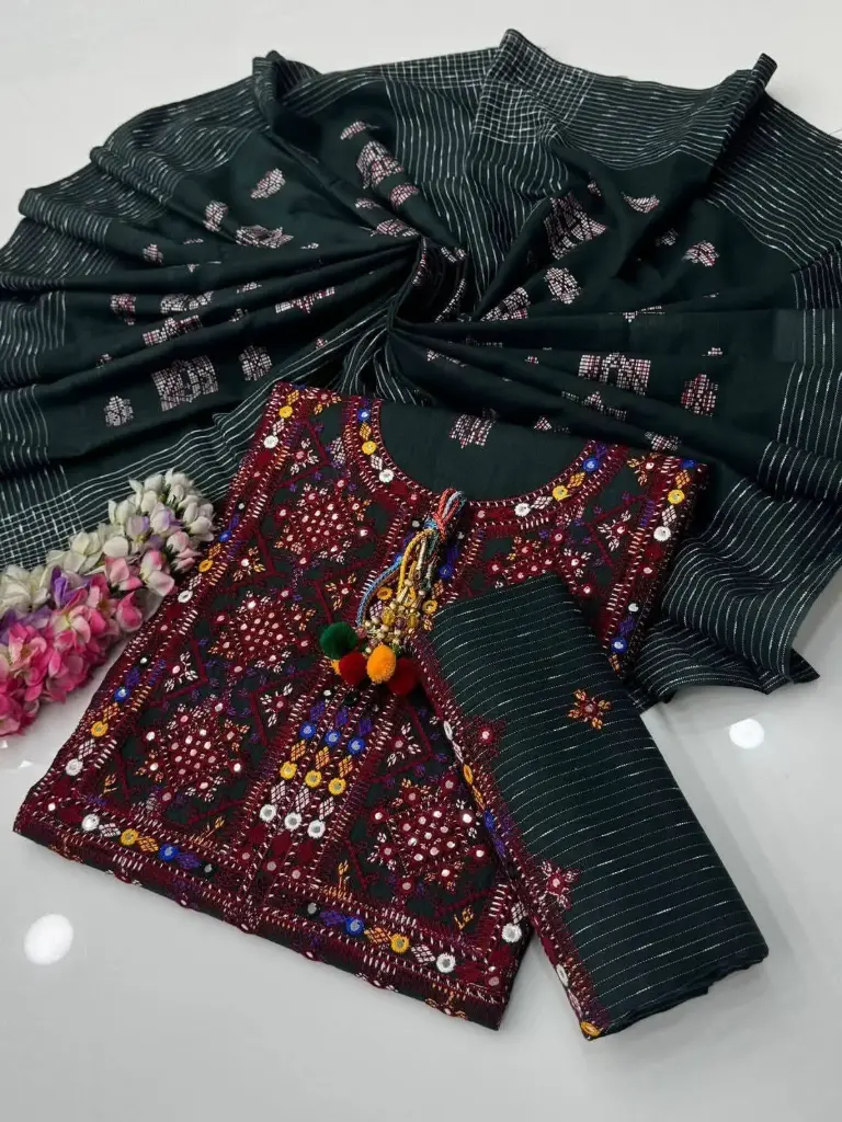 NEW WINTER COLLECTIONS Stuff karandi khaddar  embroidery Work   galla daman kurta style Trouser embroidery  Chadar jacquard 3 pc suit