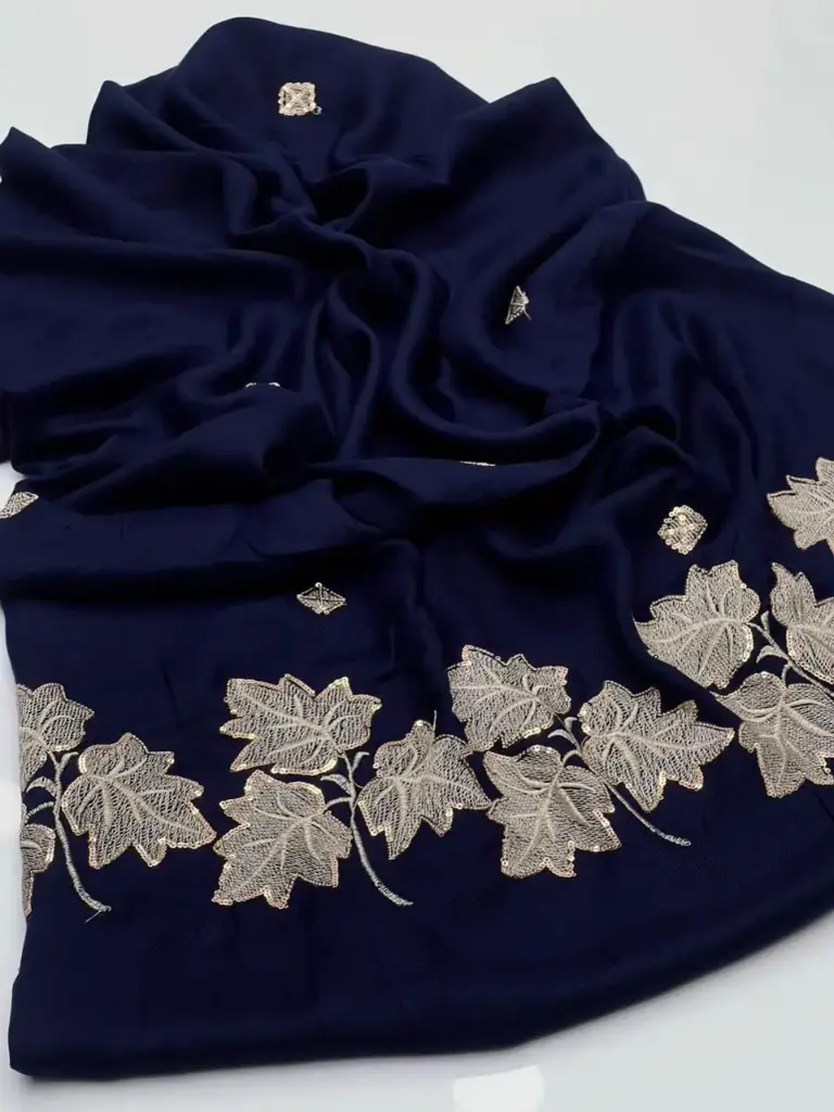 Pashmina Shawl Elegant And Beautiful Machine Sequence Shawl Excellent Quality   2.5 Yard length  1.25 Yard Width 88 Inches Length   44 Inches Width