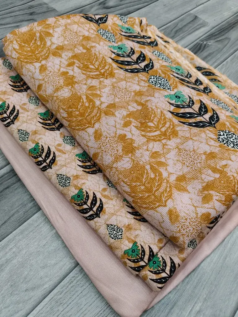 Corduroy Marina 3pc  🔶shirt cutting 2 yard  🔷 plain marina trouser 1.75 yard  🔷 corduroy wool shawl 2.5 yard