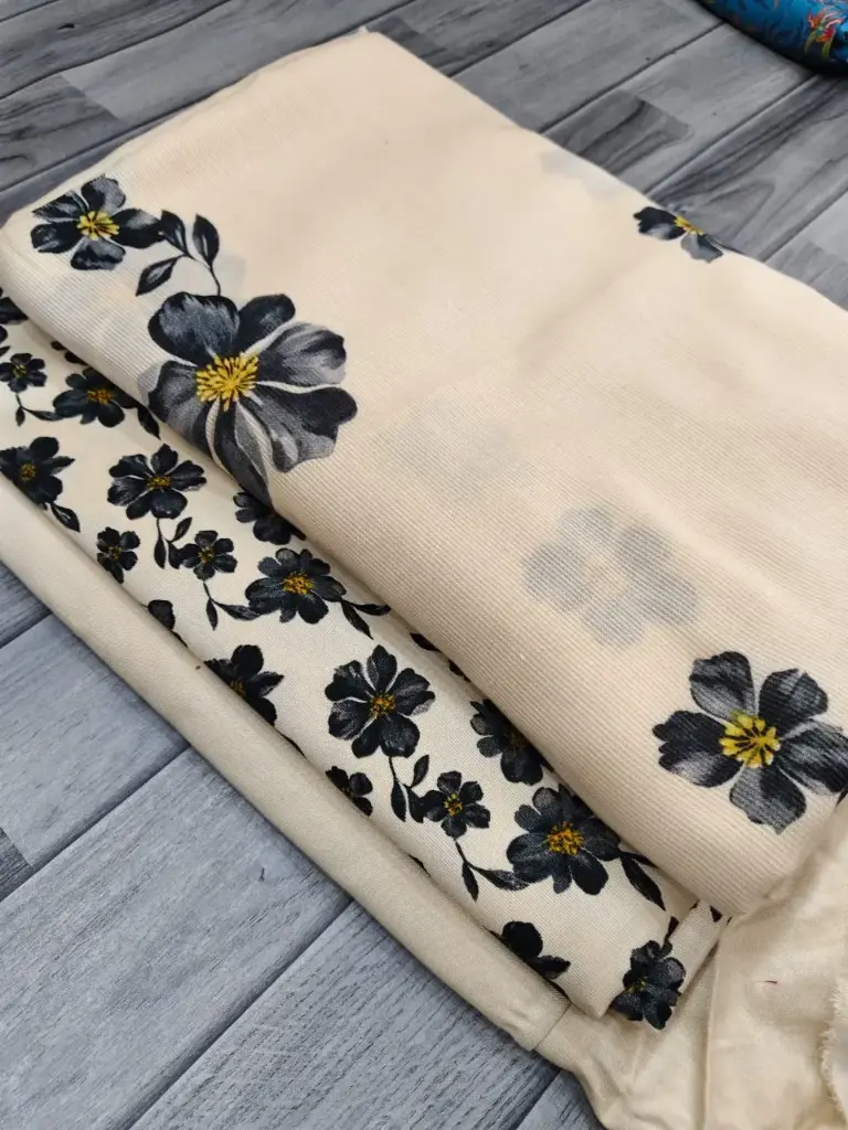 Corduroy Marina 3pc  🔶shirt cutting 2 yard  🔷 plain marina trouser 1.75 yard  🔷 corduroy wool shawl 2.5 yard