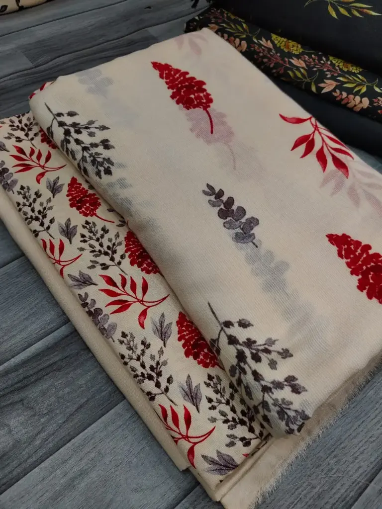 Corduroy Marina 3pc  🔶shirt cutting 2 yard  🔷 plain marina trouser 1.75 yard  🔷 corduroy wool shawl 2.5 yard