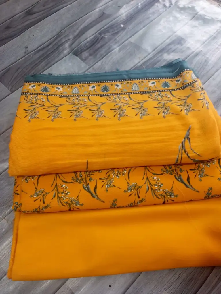 Corduroy Marina 3pc  🔶shirt cutting 2 yard  🔷 plain marina trouser 1.75 yard  🔷 corduroy wool shawl 2.5 yard