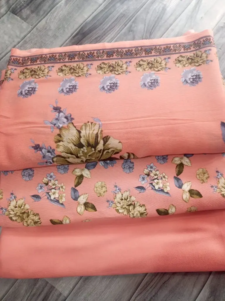 Corduroy Marina 3pc  🔶shirt cutting 2 yard  🔷 plain marina trouser 1.75 yard  🔷 corduroy wool shawl 2.5 yard