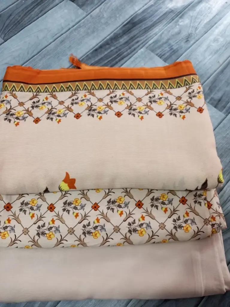 Corduroy Marina 3pc  🔶shirt cutting 2 yard  🔷 plain marina trouser 1.75 yard  🔷 corduroy wool shawl 2.5 yard